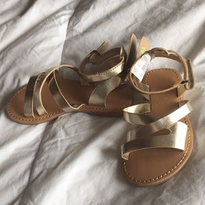 [NWT] Gold Sandals